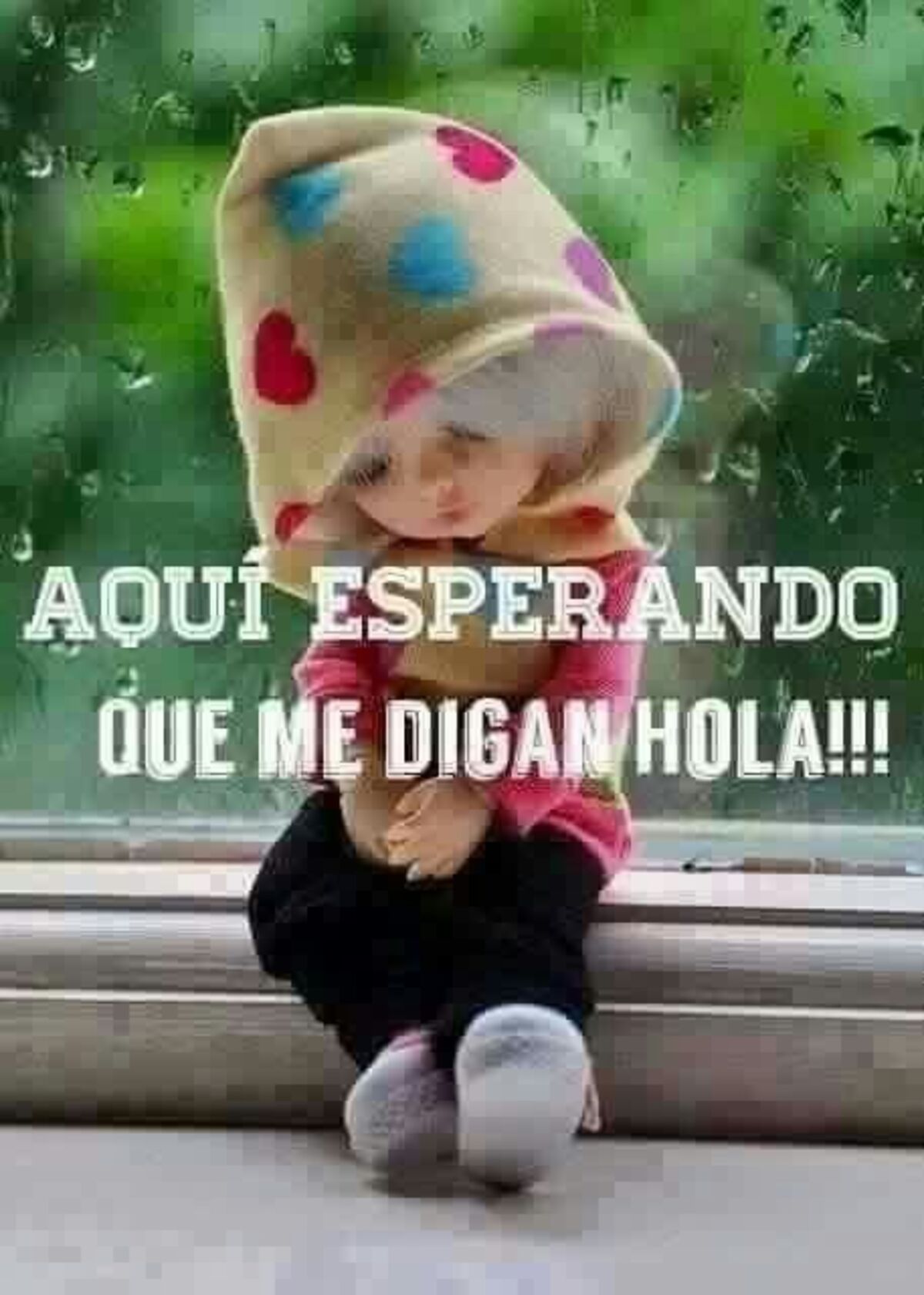 Aqui esperando que me digan Hola