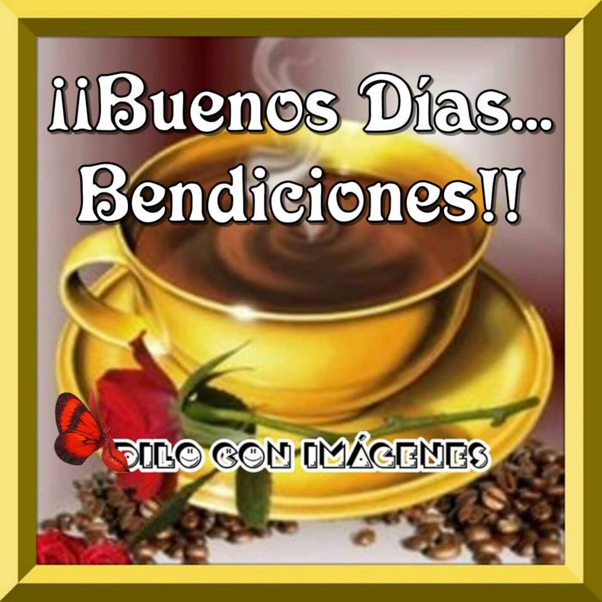 Buenos Días tarjetas para grupos 12