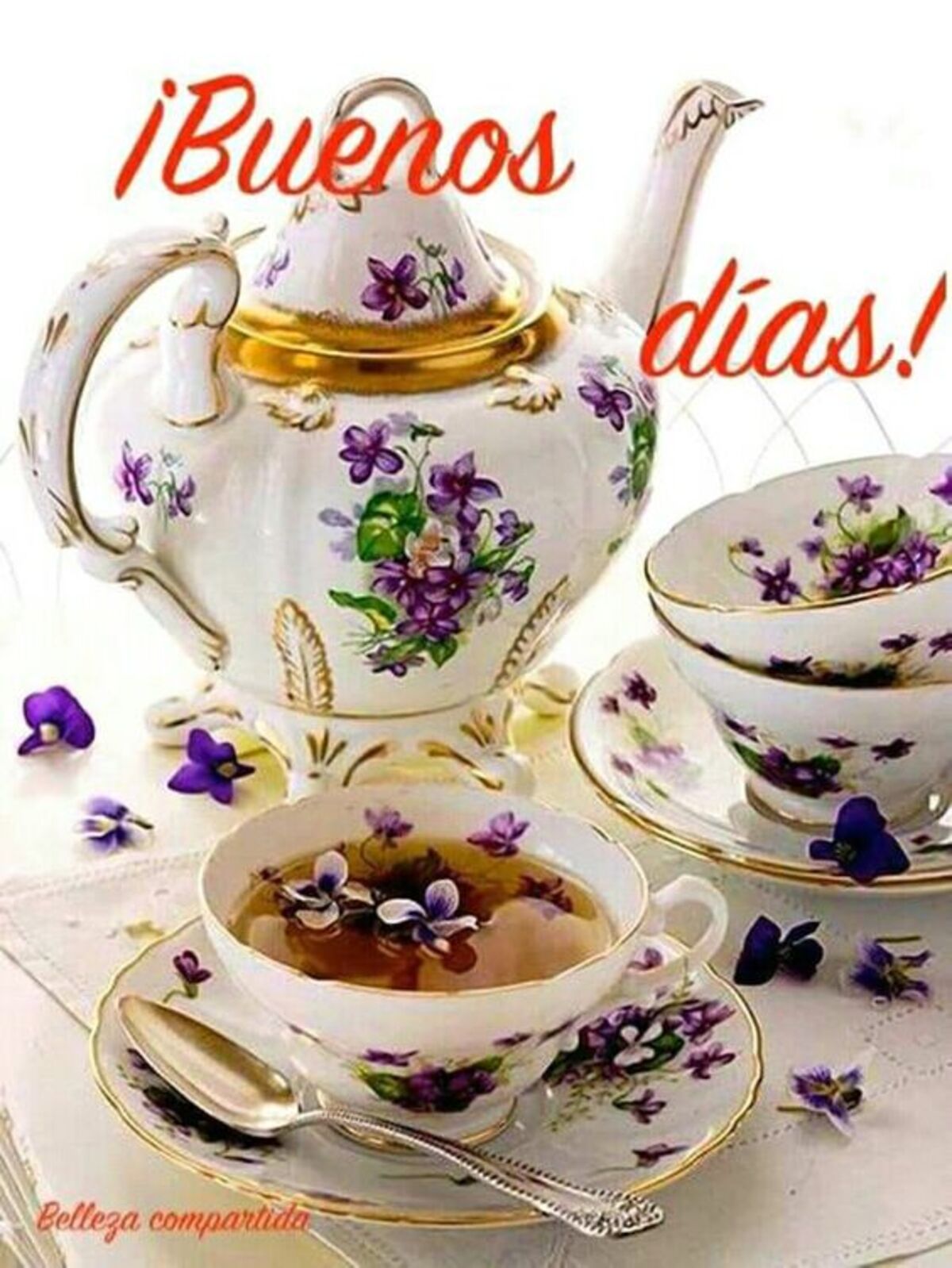 Buenos Días tarjetas para grupos 9