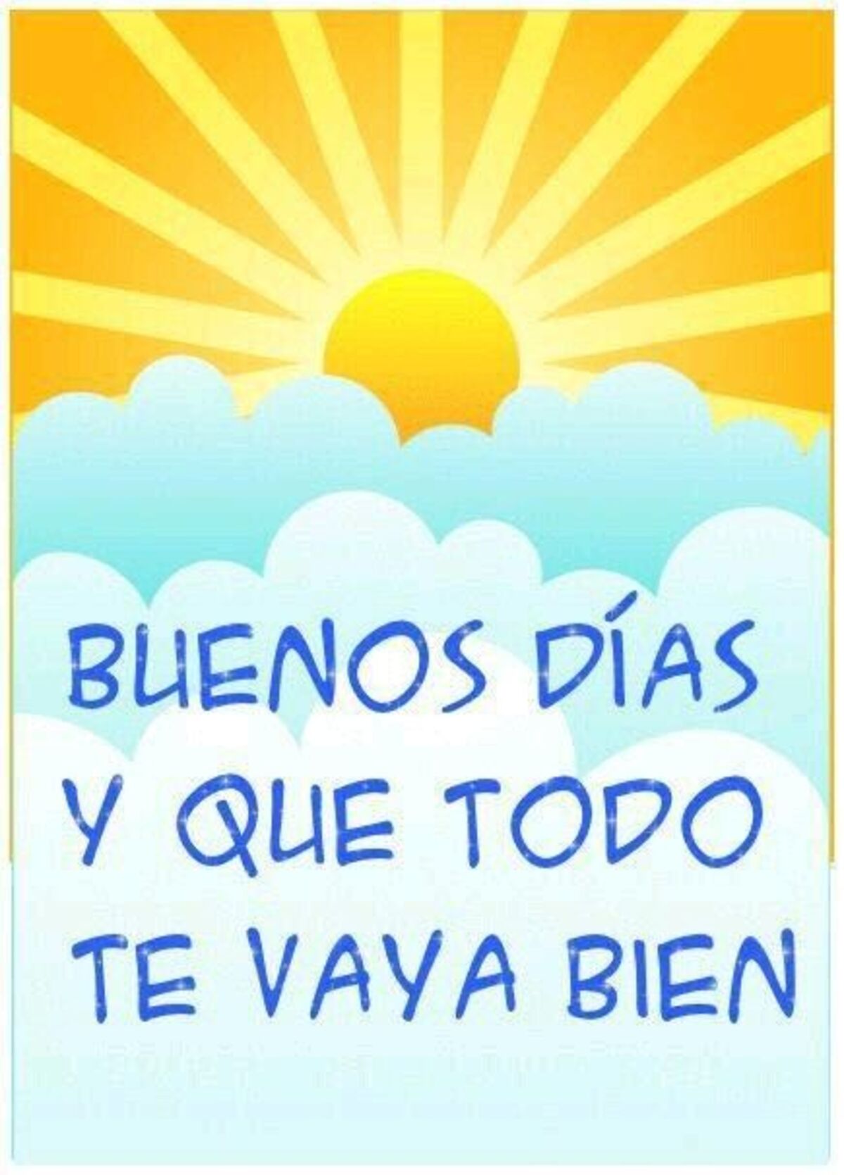 Buenos Días y que todo te vaya bien