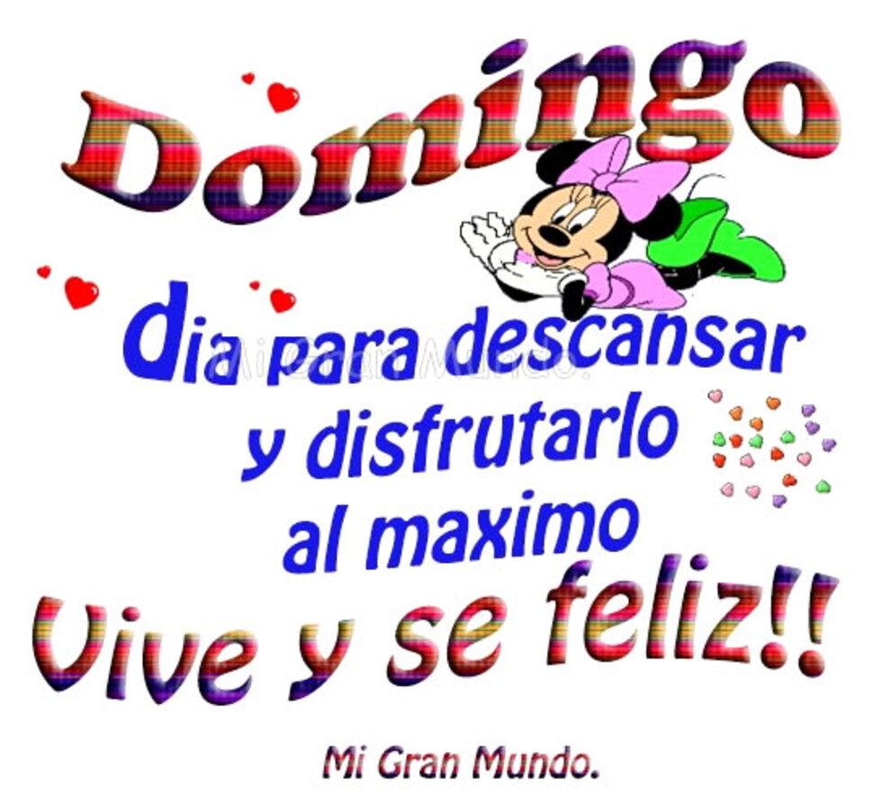 Domingo día para descansar y disfrutarlo al maximo vive y se feliz