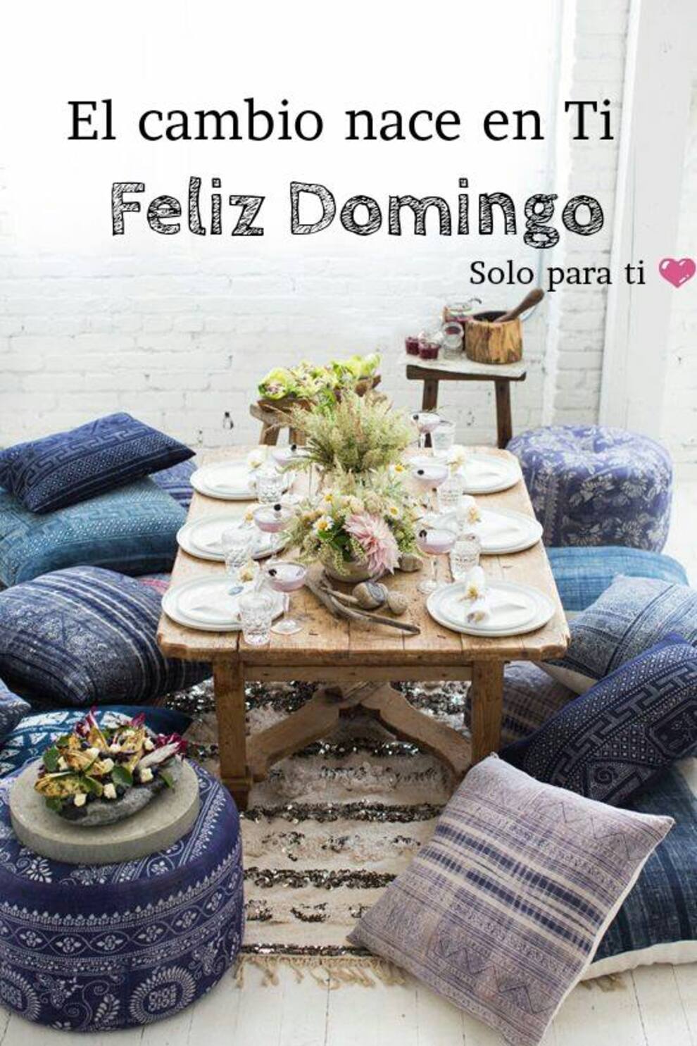 El cambio nace en ti Feliz Domingo