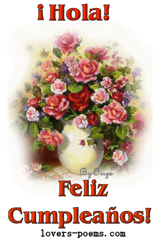 Hola Feliz Cumpleaños GIF