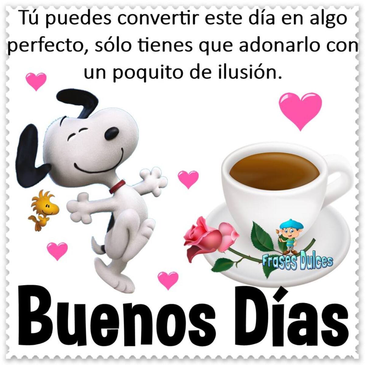 Imágenes y frases Buenos días con Snoopy (7)