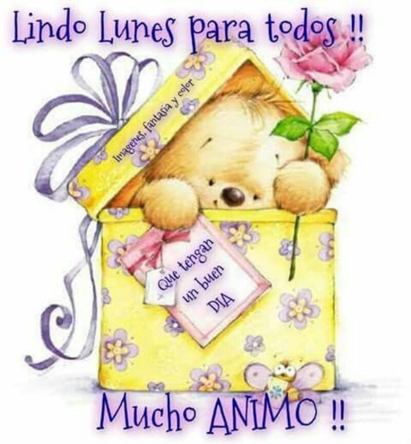 Lindo Lunes para todos mucho animo