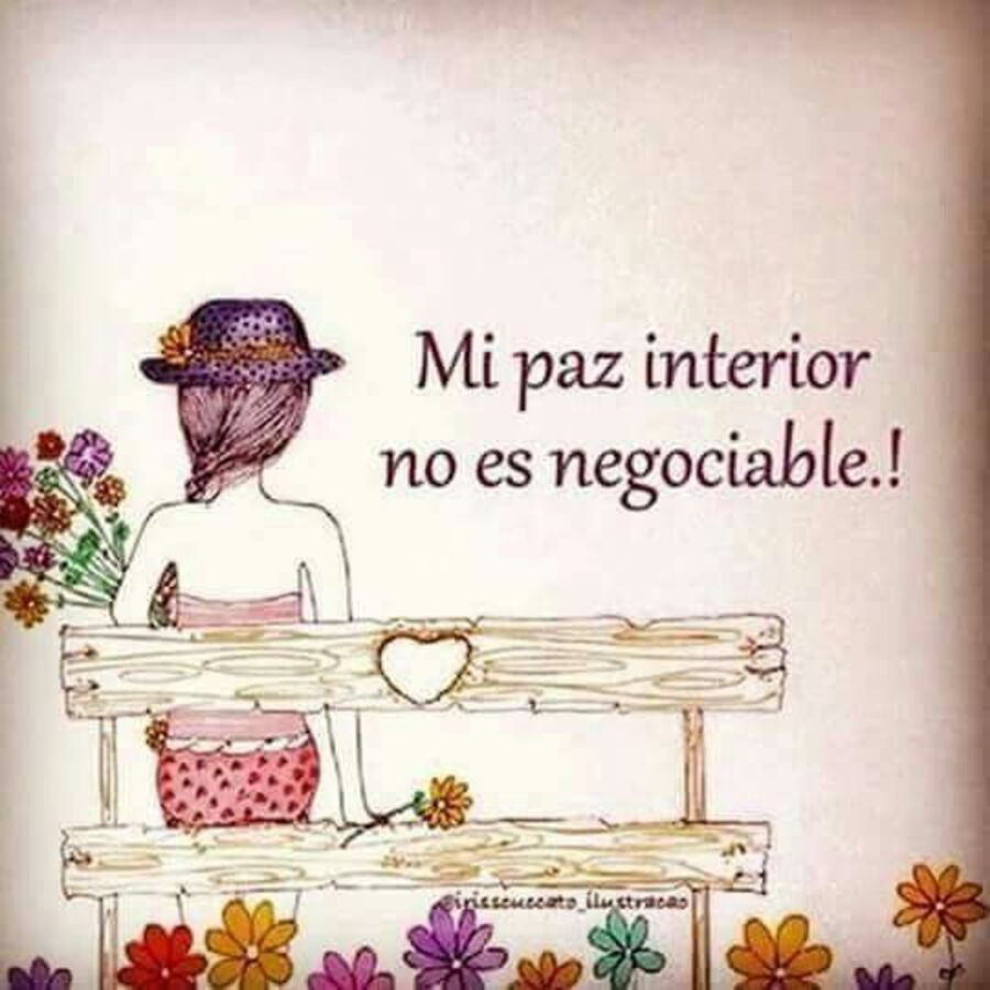 Mi paz interior no es negociable