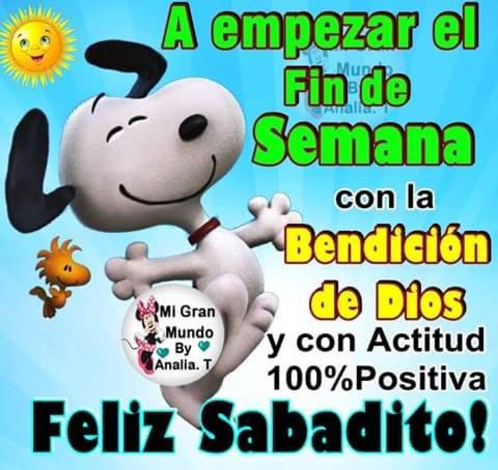 Snoopy Feliz Sábado (2)