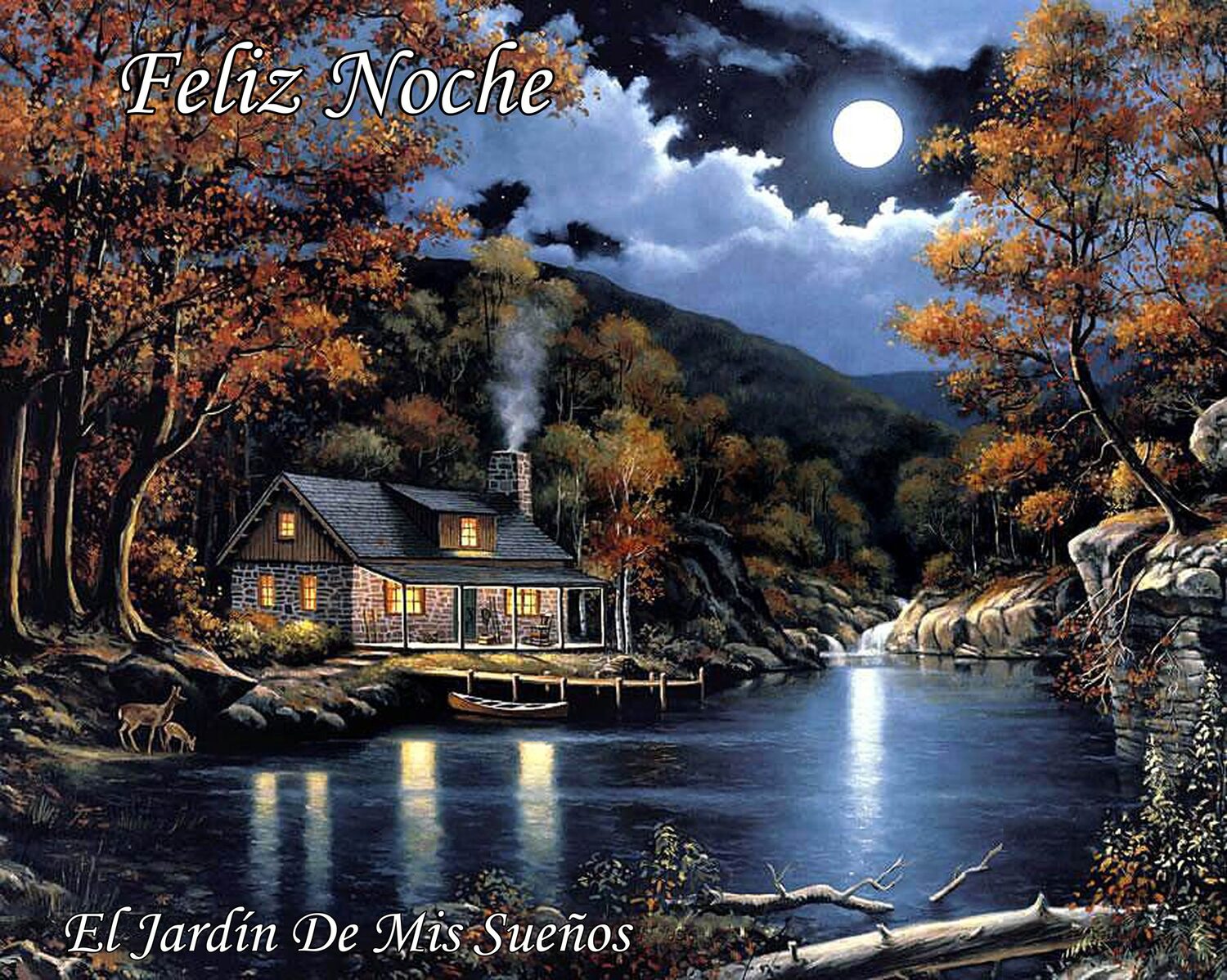 Feliz Noche el jardín de mis sueños