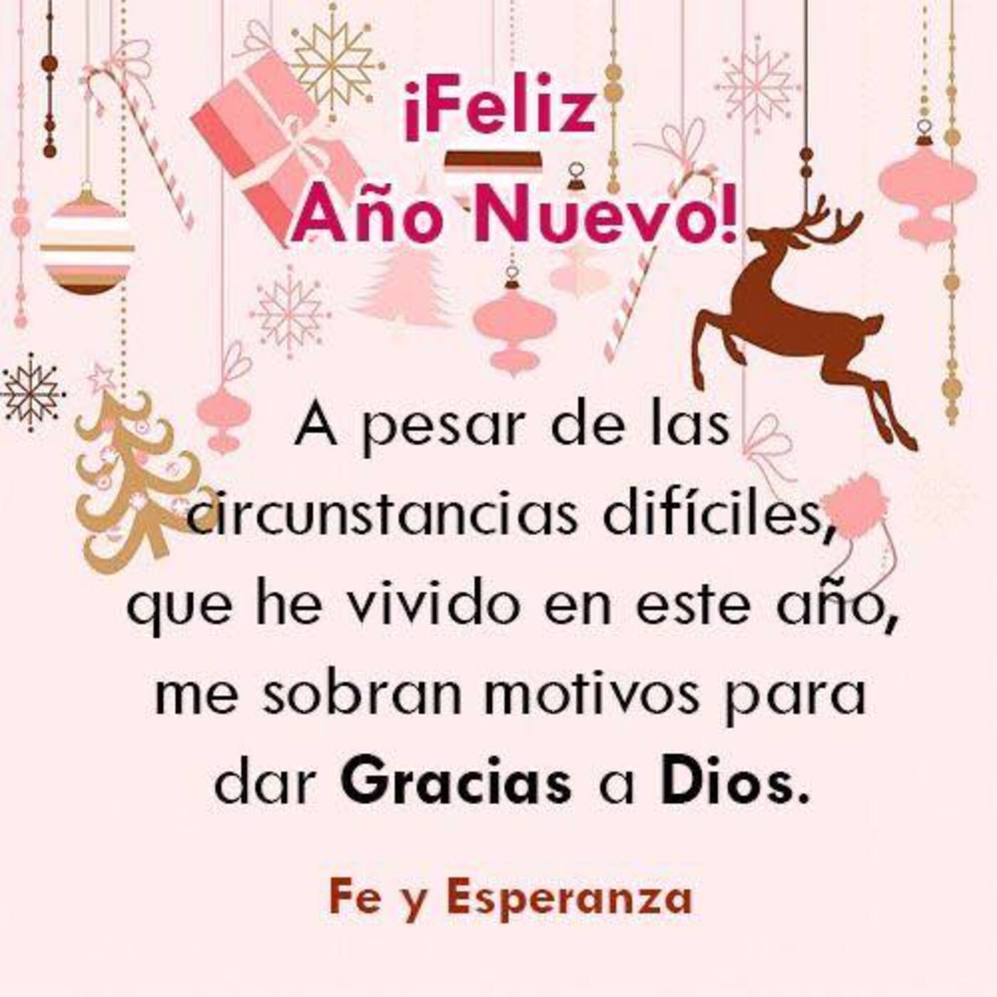Feliz Año Nuevo a pesa de las circumstancias difíceis