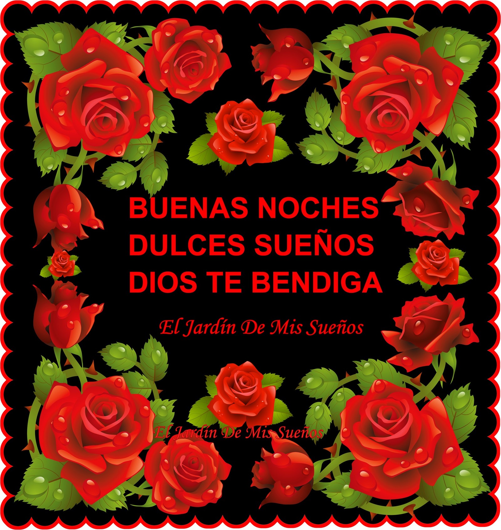 Buenas Noches Dulces Sueños Dios te bendiga