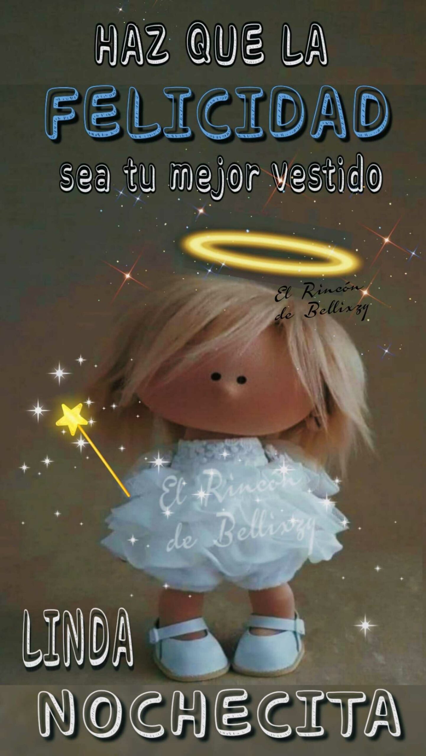 Haz que la felicidad sea tu mejor vestido Linda Nochecita