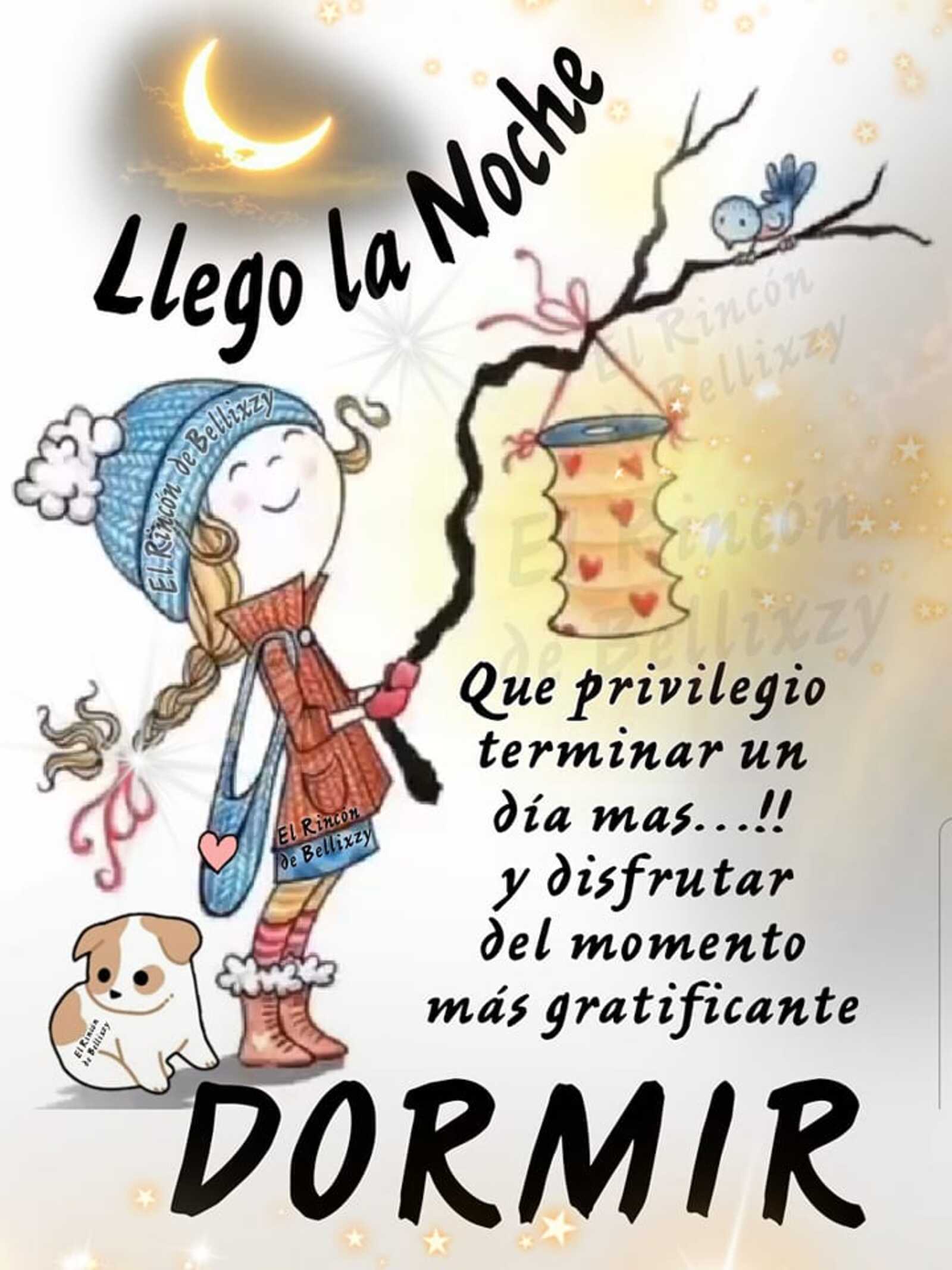 Llego la Noche que privilegio terminar un día mas